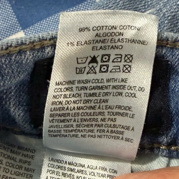 Lucky Brand Drew High Rise Mom Jeans Distressed Light Wash Sz0 - Picture 6 of 9